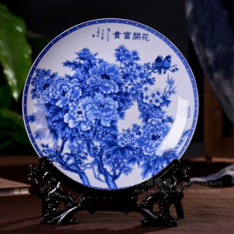 Exhibition of jingdezhen ceramics landscape plate hanging dish Furnishing articles home decoration ceramic decoration plate