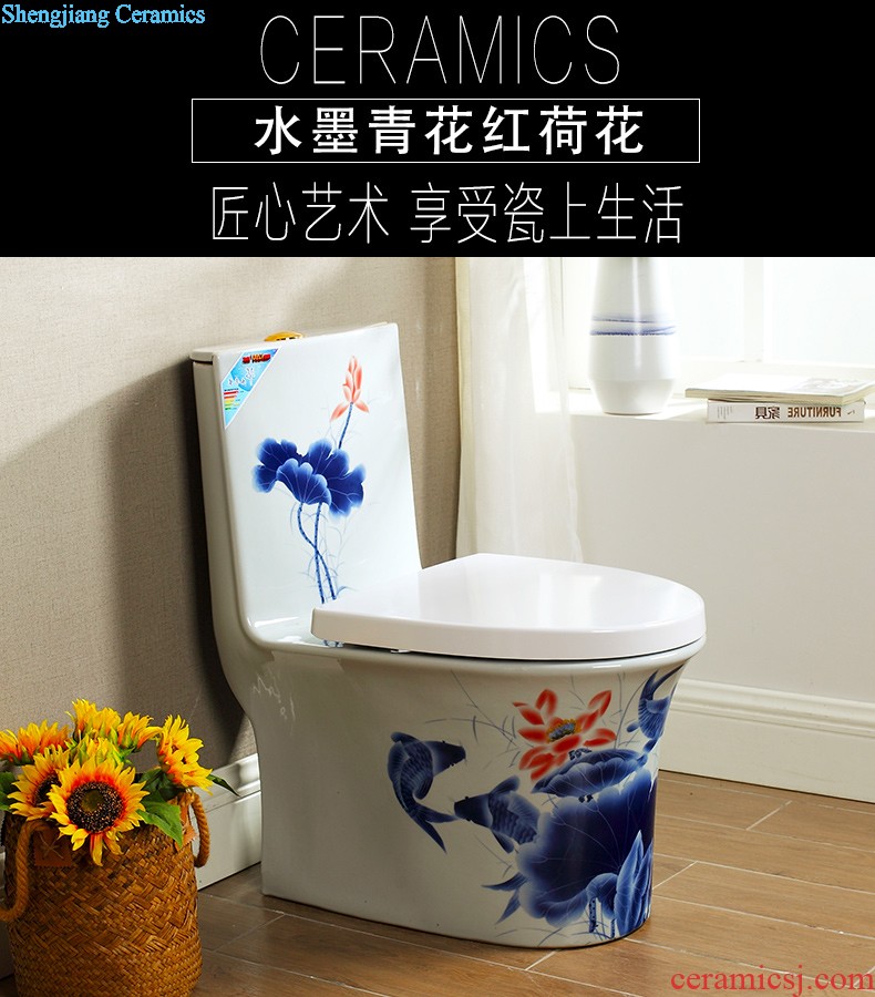 M beautiful color toilet Creative household implement European odor-proof siphon ceramic water saving toilet implement