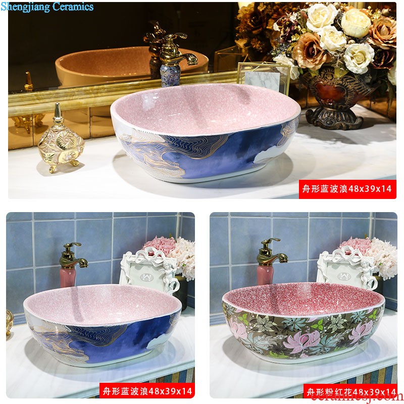 Jingdezhen square ceramic art basin stage basin of restoring ancient ways of household toilet lavabo ou wash basin