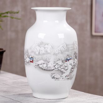 Jun porcelain vases, flower art act the role ofing is tasted furnishing articles sitting room adornment household The vase is contemporary and contracted ceramic office furnishing articles