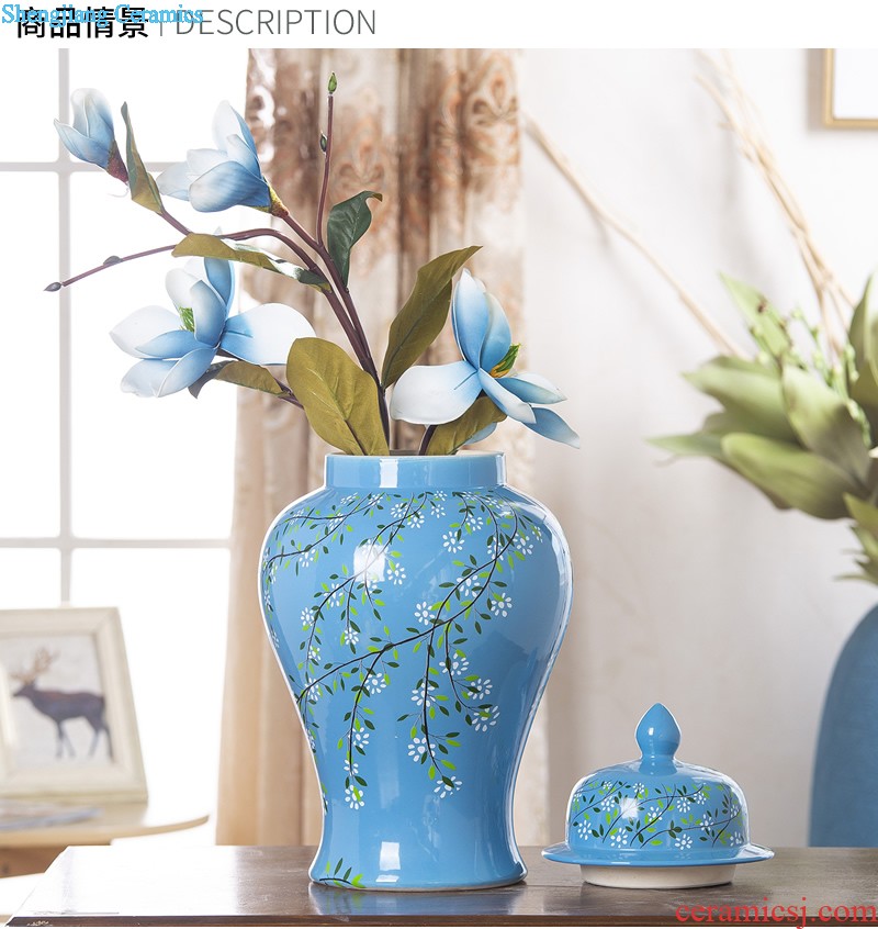 North European contemporary and contracted ceramic vase origami dried flowers flower arrangement sitting room small and pure and fresh home furnishing articles