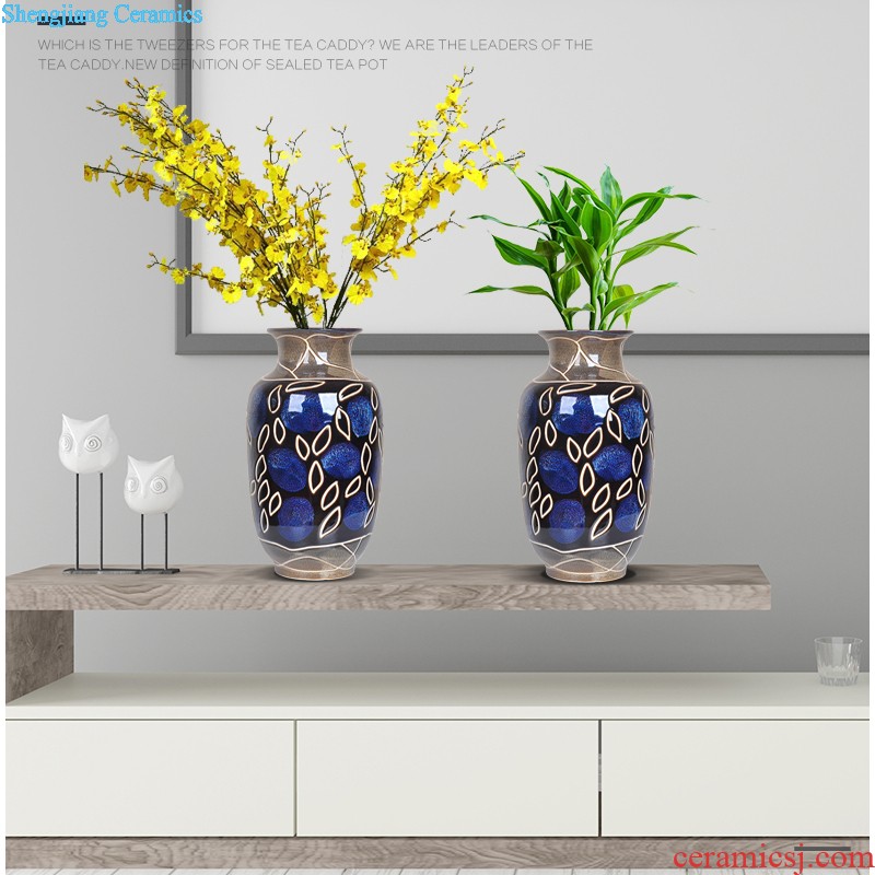 Jingdezhen ceramic vase furnishing articles furnishing articles of TV ark wine shelf decorations sitting room small contemporary and contracted flower arrangement