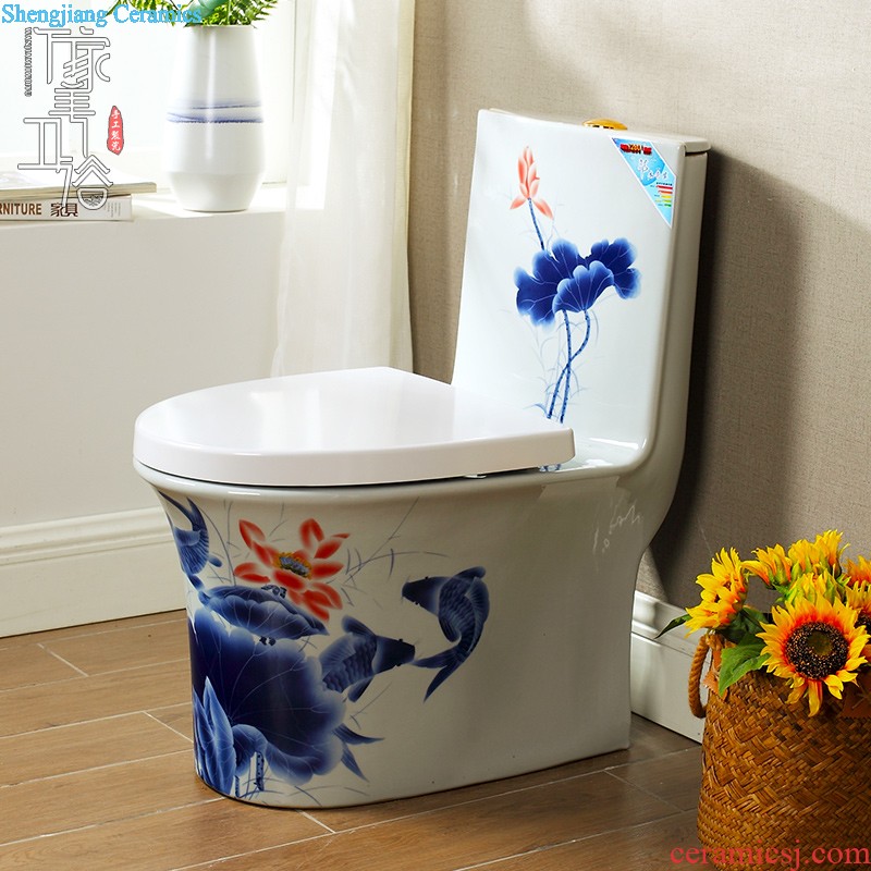 M beautiful color toilet Creative household implement European odor-proof siphon ceramic water saving toilet implement