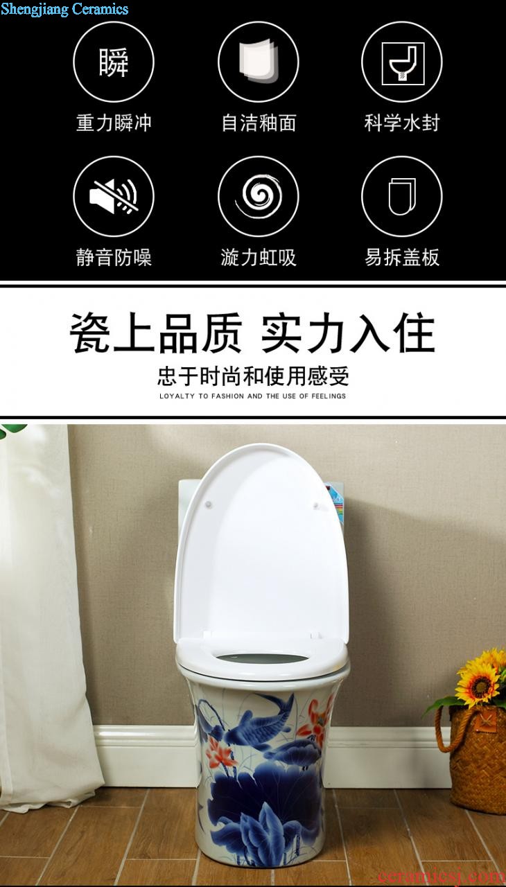 M beautiful color toilet Creative household implement European odor-proof siphon ceramic water saving toilet implement