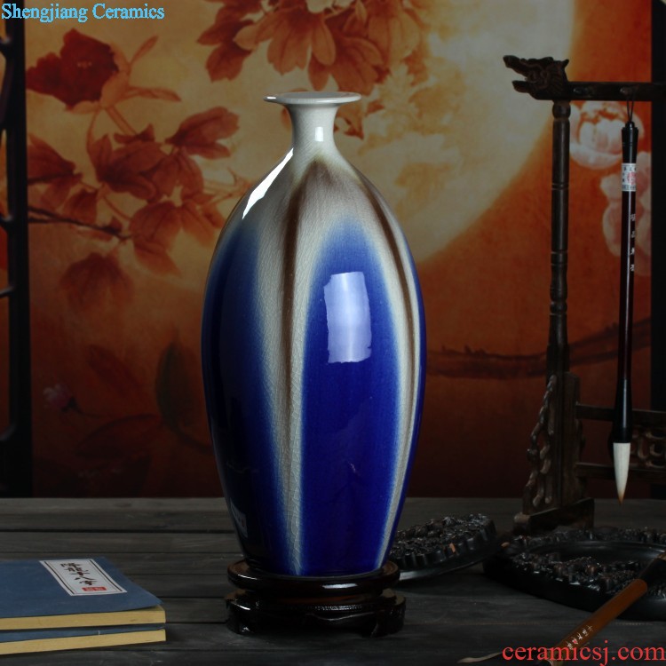 Jingdezhen ceramics hand-painted modern new Chinese vase flower arrangement sitting room home furnishing articles on your table