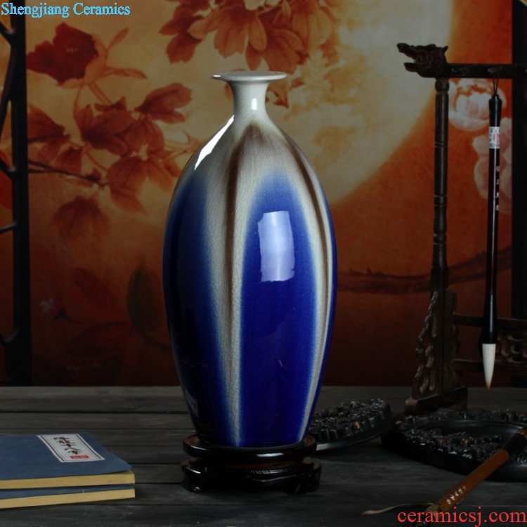 Jingdezhen ceramics hand-painted modern new Chinese vase flower arrangement sitting room home furnishing articles on your table