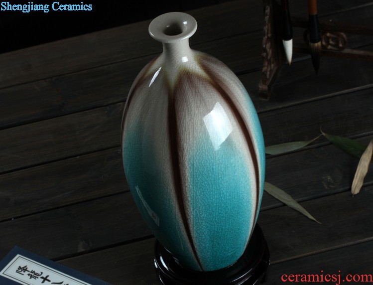 Jingdezhen ceramics hand-painted modern new Chinese vase flower arrangement sitting room home furnishing articles on your table