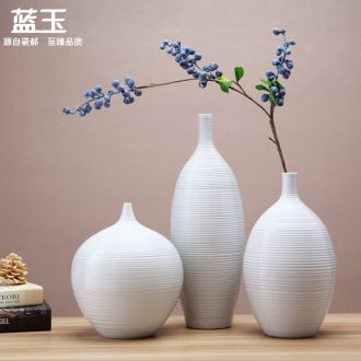 Archaize of jingdezhen ceramic kiln crack shadow blue glaze vase household adornment handicraft decoration furnishing articles sitting room