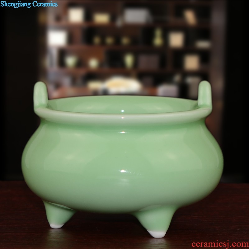 Jingdezhen ceramic ox furnishing articles home office TV ark creative arts and crafts opening gifts decorations