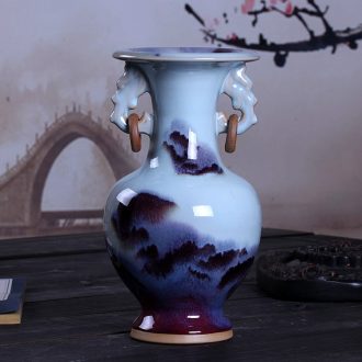 Contemporary and contracted fashion ceramic vase furnishing articles sitting room white jingdezhen home decoration crafts arranging flowers