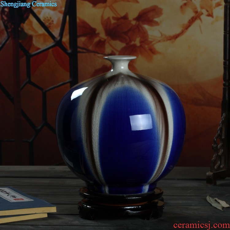 Jingdezhen ceramics hand-painted modern new Chinese vase flower arrangement sitting room home furnishing articles on your table