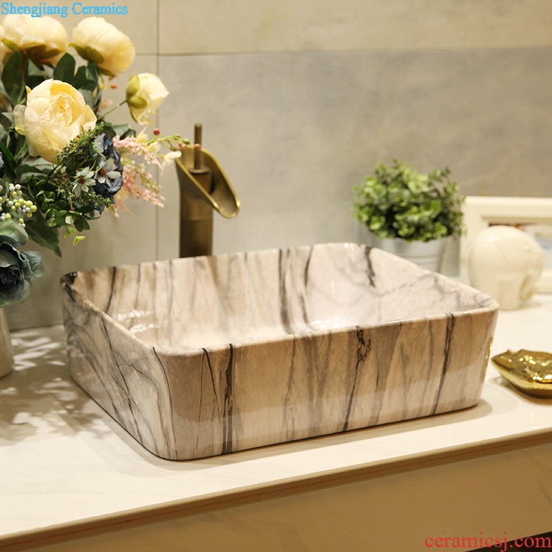 M beautiful stage basin sink ceramic sanitary ware art of the basin that wash a face wash basin Waist drum marble