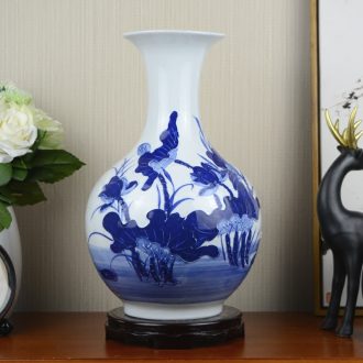 Art kiln porcelain vase decoration Flower glaze olive bottle Modern home furnishing articles porcelain arts and crafts