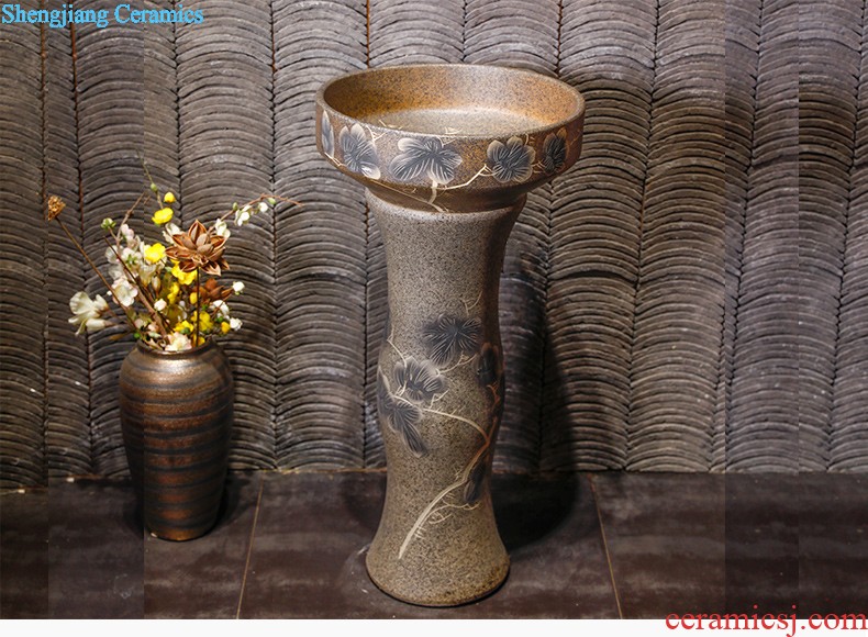 The stage basin of jingdezhen ceramic lavabo that defend bath lavatory basin art basin