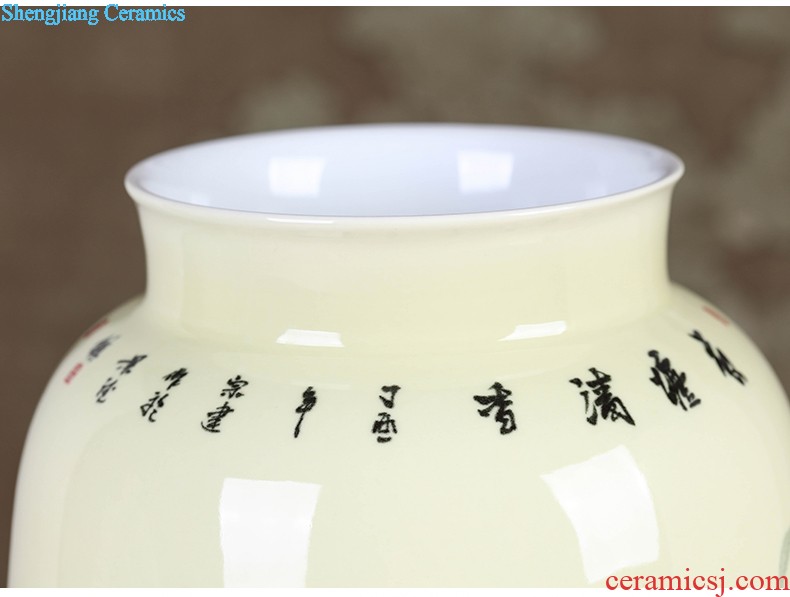 Jingdezhen hand-painted ceramics of blue and white porcelain vase Imitation of classical Ming and qing dynasties antique rich ancient frame furnishing articles Household act the role ofing is tasted