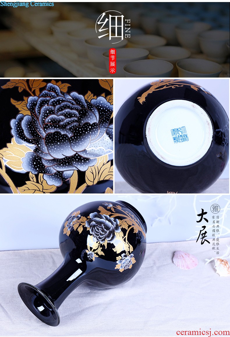 Decorative furnishing articles contracted and fashionable household act the role ofing is tasted ceramics handicraft classic Chinese style decoration plate European coloured drawing or pattern