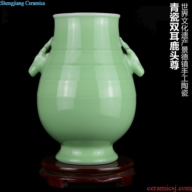 Jingdezhen ceramics celebrity hand-painted porcelain of blue and white porcelain vase household act the role ofing is tasted rich ancient frame large sitting room place