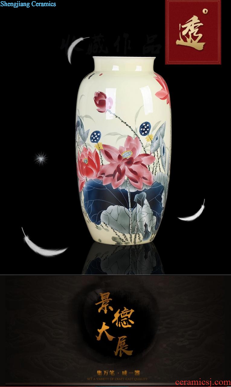 Jingdezhen hand-painted ceramics of blue and white porcelain vase Imitation of classical Ming and qing dynasties antique rich ancient frame furnishing articles Household act the role ofing is tasted