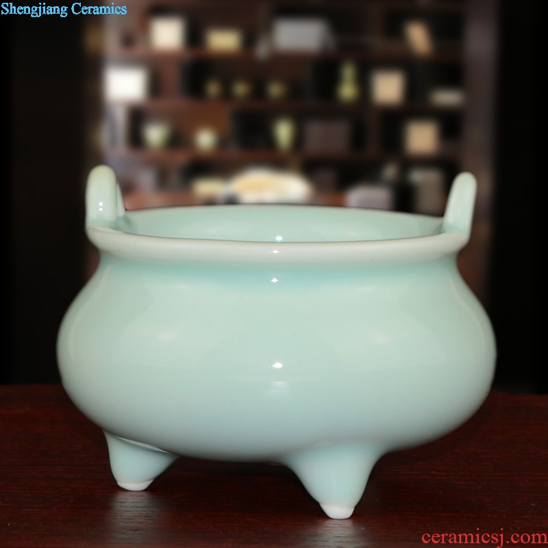 Jingdezhen ceramic ox furnishing articles home office TV ark creative arts and crafts opening gifts decorations