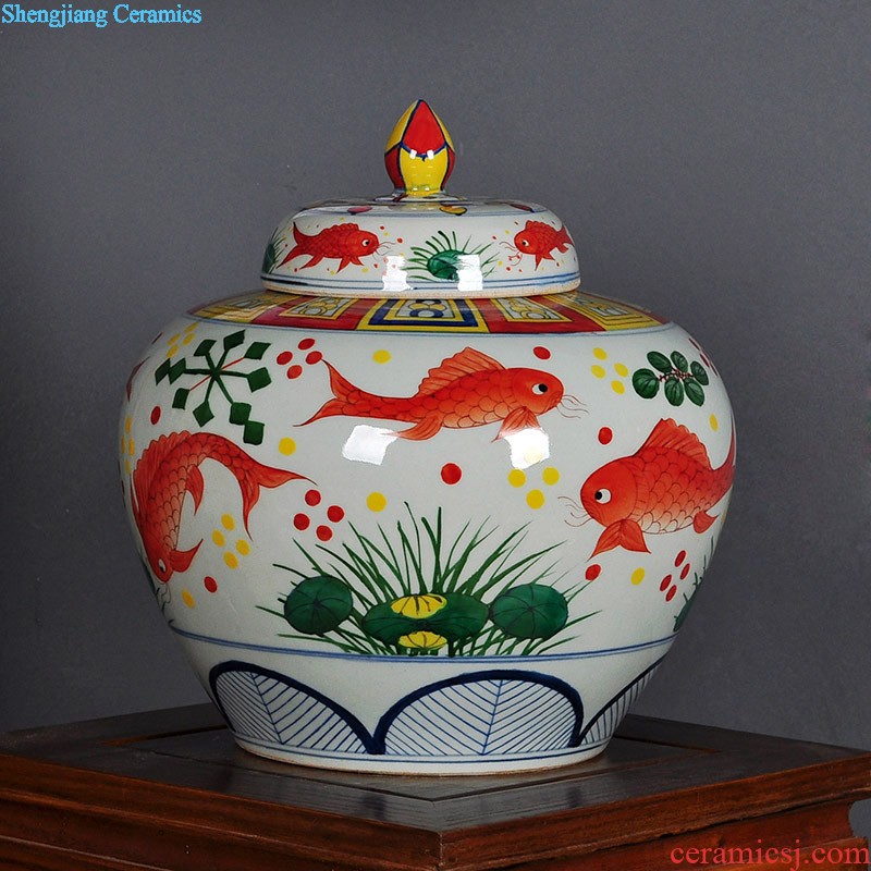 Jingdezhen ceramics vase rich ancient frame sitting room adornment small gourd furnishing articles furnishing articles decoration household arts and crafts