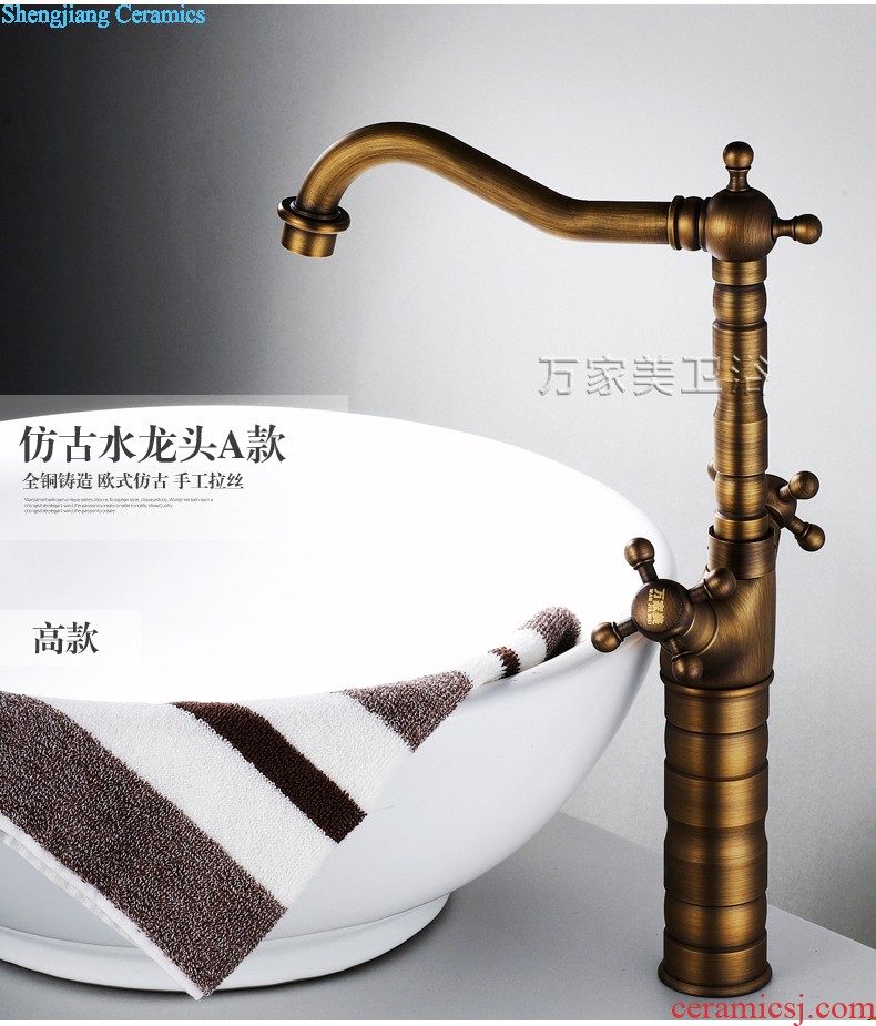 Koh larn restoring ancient ways, qi engraved line art wash mop pool ceramic mop pool balcony floor mop bucket toilet mop pool