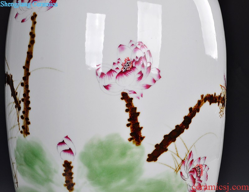 Imitation Ming jiajing colorful fish grain furnishing articles cover pot of archaize of jingdezhen porcelain arts and crafts The sitting room of Chinese style to decorate