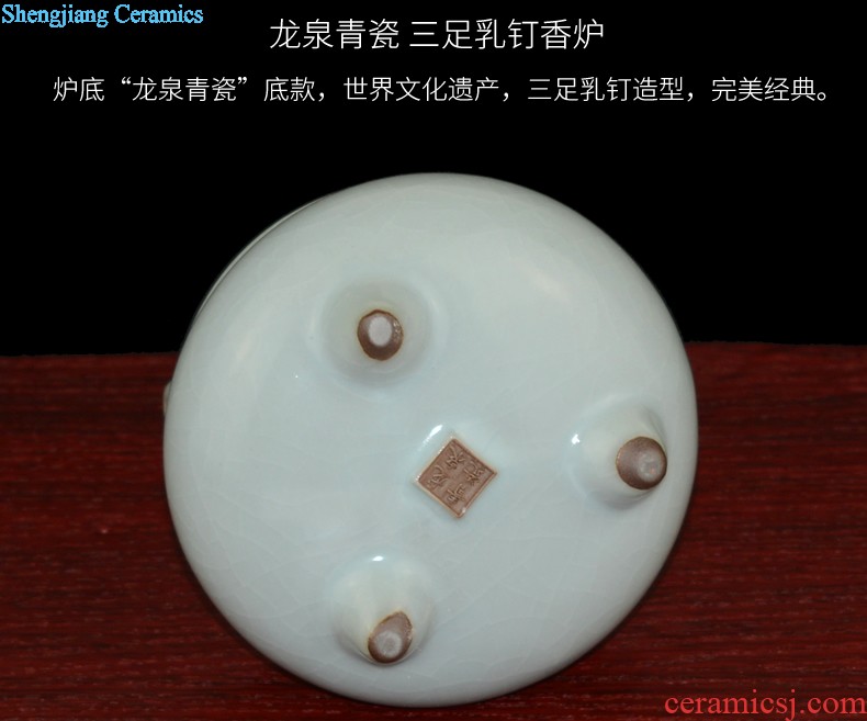 Jingdezhen ceramic ox furnishing articles home office TV ark creative arts and crafts opening gifts decorations