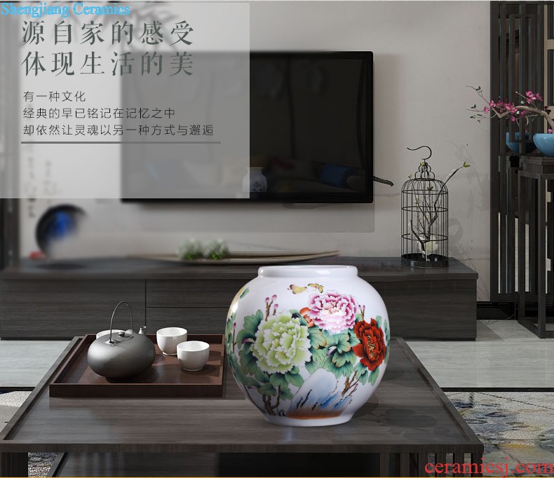 Creative ceramic dry vase sitting room place to live in American continental table vase TV ark wine accessories