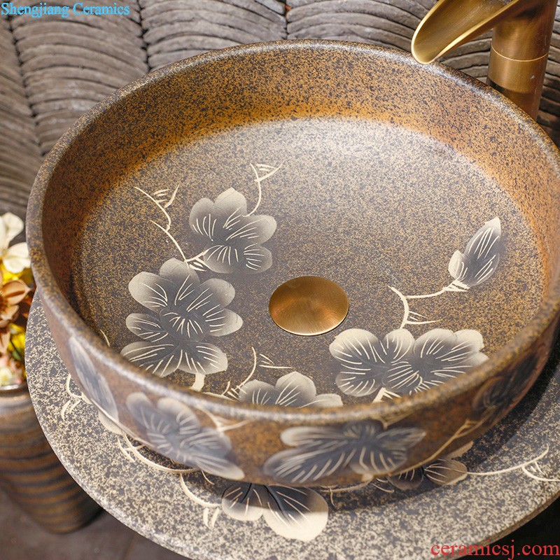 The stage basin of jingdezhen ceramic lavabo that defend bath lavatory basin art basin