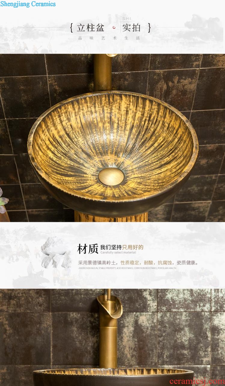 M beautiful balcony toilet ceramic basin split type on its wounds lavatory basin that wash a face to wash your hands in the autumn