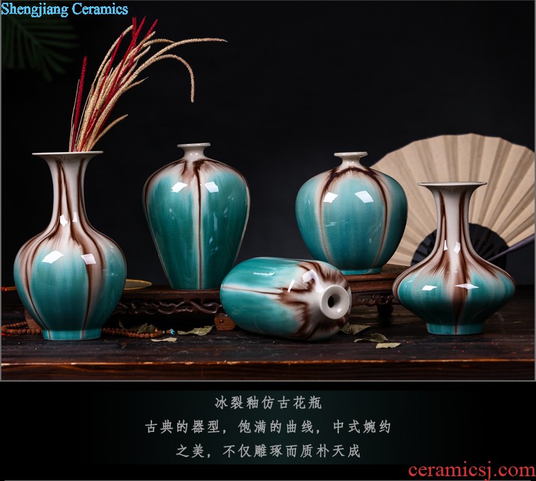 Jingdezhen ceramic sealed cans of restoring ancient ways of household creative caddy trumpet tea POTS portable caddy