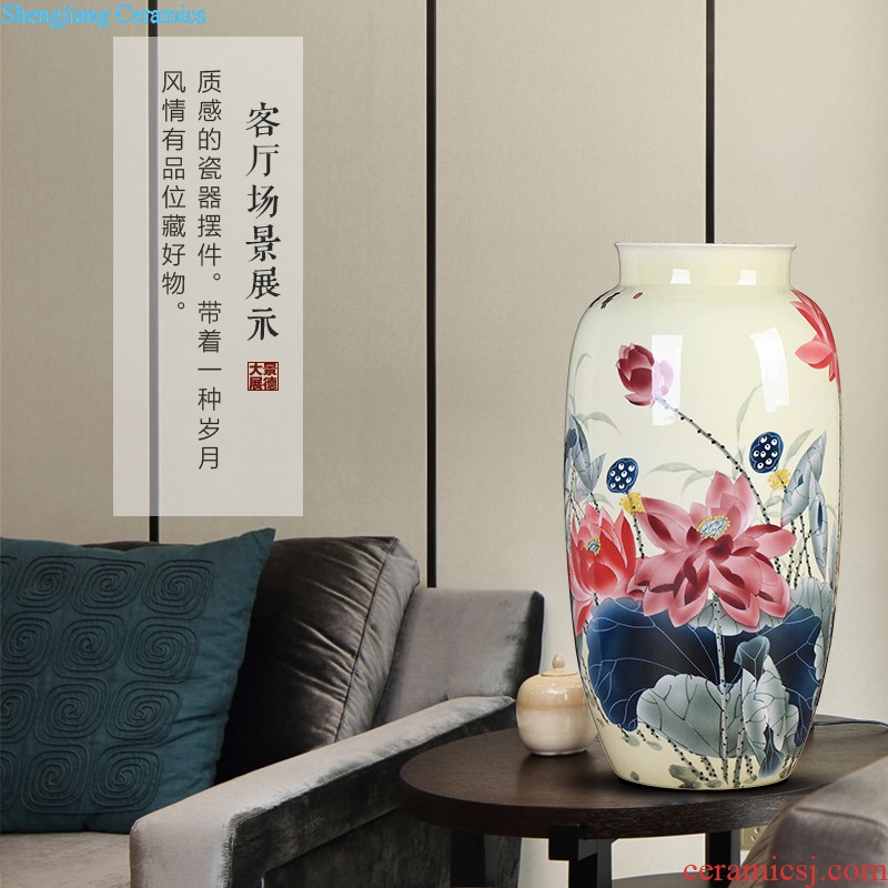 Jingdezhen hand-painted ceramics of blue and white porcelain vase Imitation of classical Ming and qing dynasties antique rich ancient frame furnishing articles Household act the role ofing is tasted