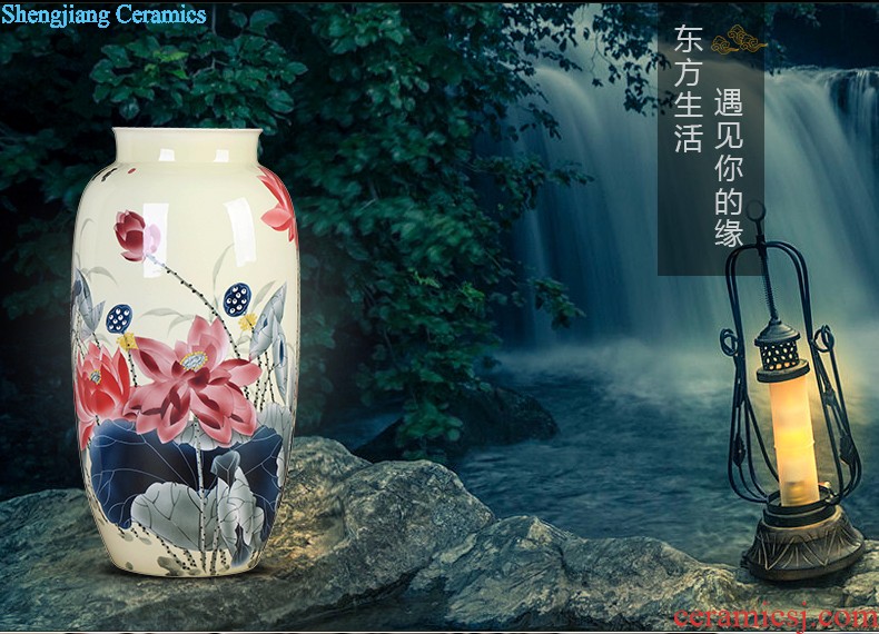 Jingdezhen hand-painted ceramics of blue and white porcelain vase Imitation of classical Ming and qing dynasties antique rich ancient frame furnishing articles Household act the role ofing is tasted