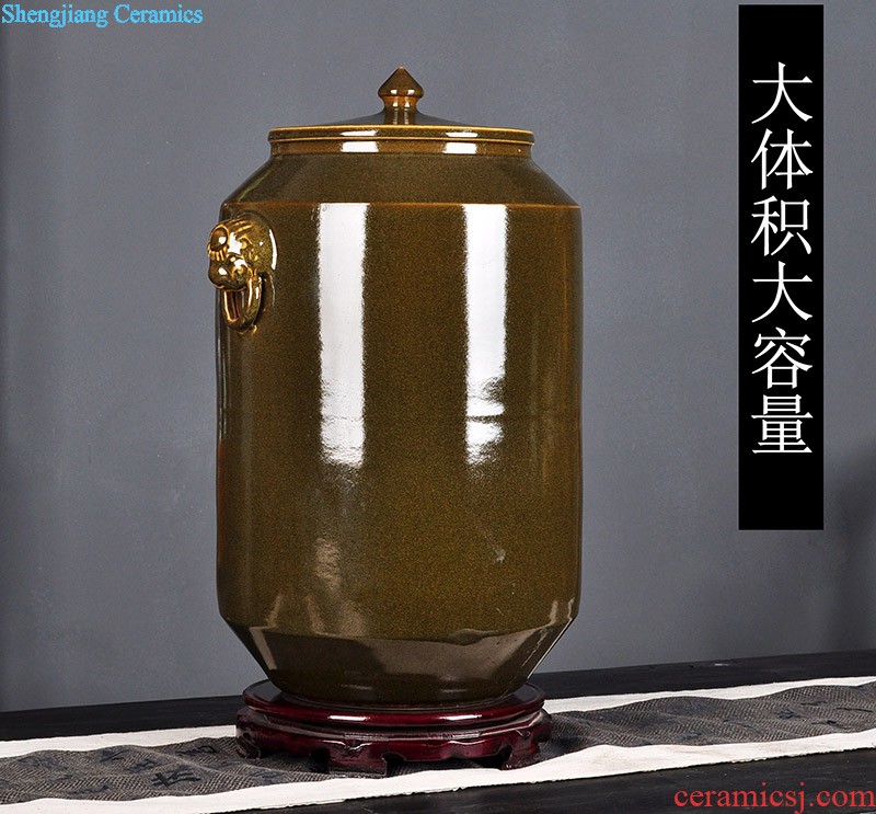 Jingdezhen ceramic vase three suits large household act the role ofing is tasted sitting room adornment handicraft furnishing articles flower vase