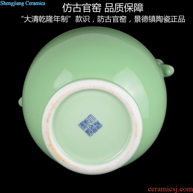 Jingdezhen ceramics celebrity hand-painted porcelain of blue and white porcelain vase household act the role ofing is tasted rich ancient frame large sitting room place