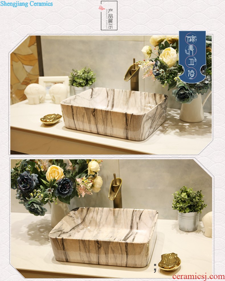 M beautiful stage basin sink ceramic sanitary ware art of the basin that wash a face wash basin Waist drum marble