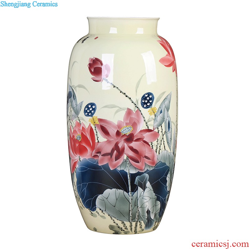 Jingdezhen hand-painted ceramics of blue and white porcelain vase Imitation of classical Ming and qing dynasties antique rich ancient frame furnishing articles Household act the role ofing is tasted