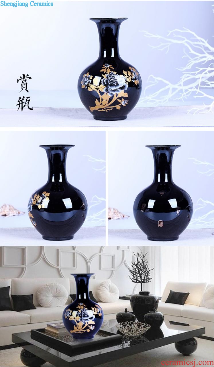 Decorative furnishing articles contracted and fashionable household act the role ofing is tasted ceramics handicraft classic Chinese style decoration plate European coloured drawing or pattern