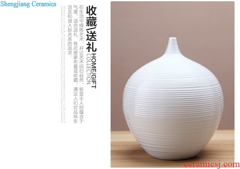 Archaize of jingdezhen ceramic kiln crack shadow blue glaze vase household adornment handicraft decoration furnishing articles sitting room