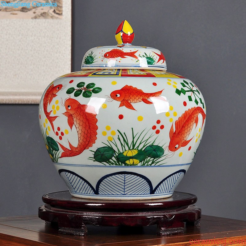 Jingdezhen ceramics vase rich ancient frame sitting room adornment small gourd furnishing articles furnishing articles decoration household arts and crafts