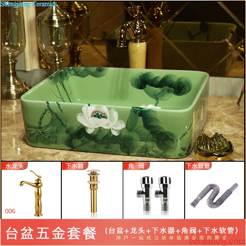 Ceramic balcony wash basin trough large mop mop pool mop pool toilet small household floor mop pool