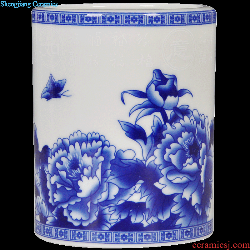 Big vase is pure and fresh and hydroponic flower implement jingdezhen ceramic flower arrangement sitting room modern household adornment furnishing articles