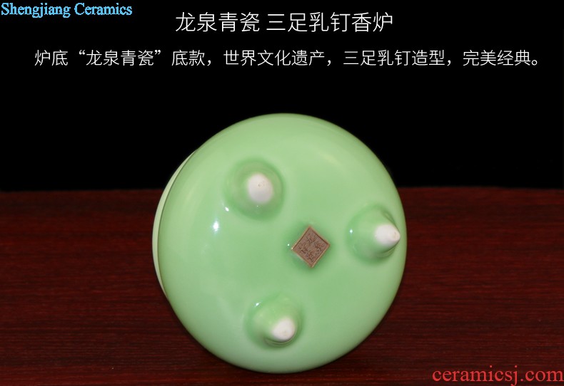 Jingdezhen ceramic ox furnishing articles home office TV ark creative arts and crafts opening gifts decorations