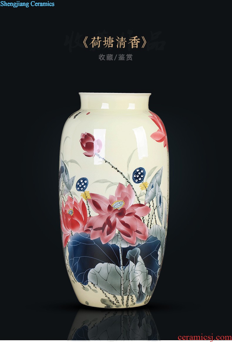 Jingdezhen hand-painted ceramics of blue and white porcelain vase Imitation of classical Ming and qing dynasties antique rich ancient frame furnishing articles Household act the role ofing is tasted