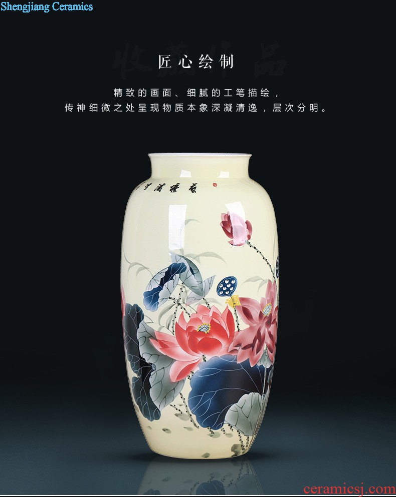 Jingdezhen hand-painted ceramics of blue and white porcelain vase Imitation of classical Ming and qing dynasties antique rich ancient frame furnishing articles Household act the role ofing is tasted