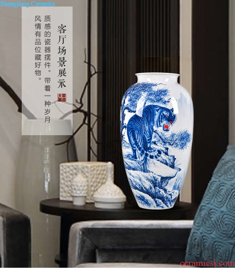 High creative modern ceramic vase sitting room place large household crafts flower decoration wine antique decoration