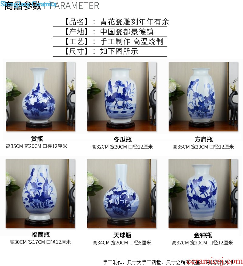 Art kiln porcelain vase decoration Flower glaze olive bottle Modern home furnishing articles porcelain arts and crafts