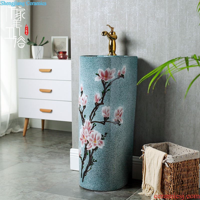 Small basin of wash one vertical integrated basin ceramic column type washs a face basin bathroom column column vertical floor type