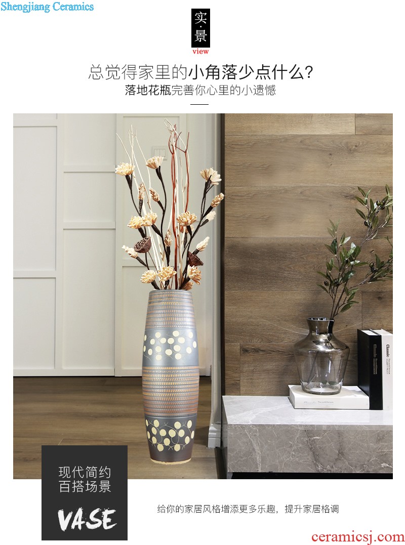 Jingdezhen ceramic modern new Chinese style flower vase The sitting room TV wine porch place home decoration