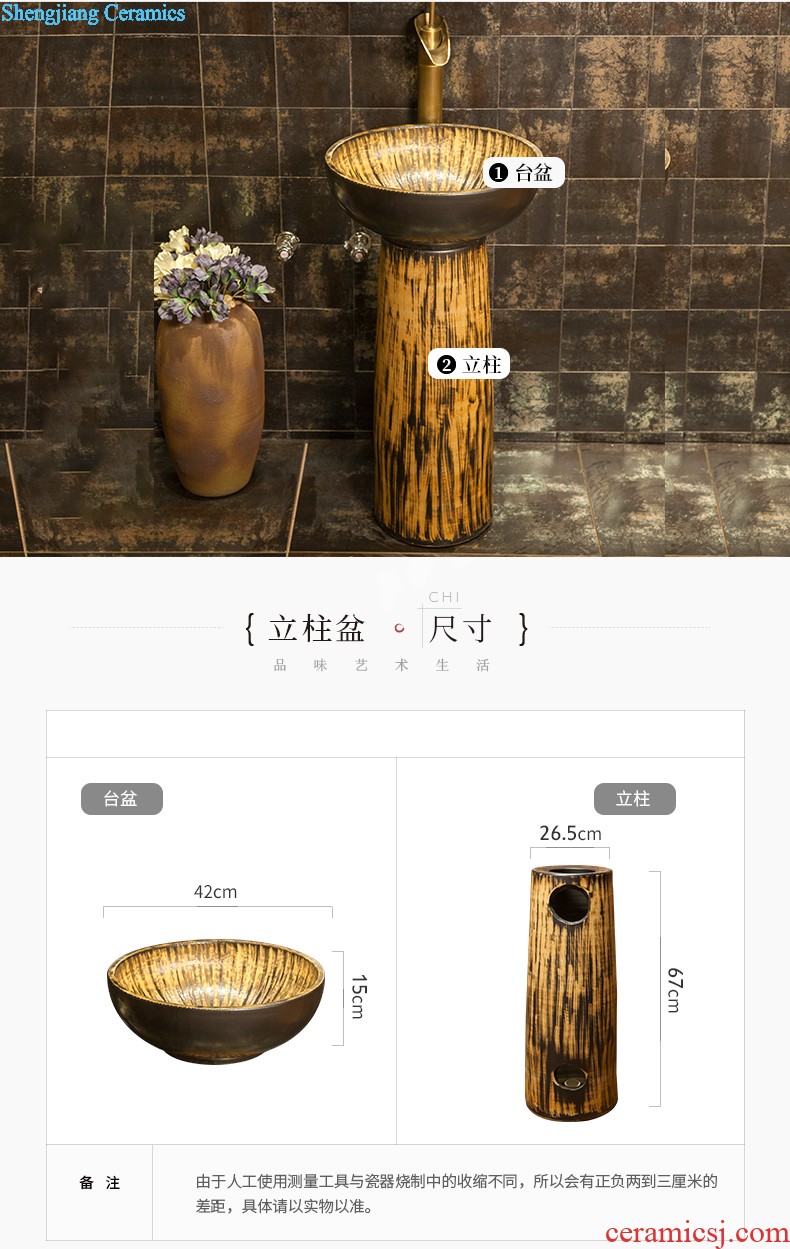 M beautiful balcony toilet ceramic basin split type on its wounds lavatory basin that wash a face to wash your hands in the autumn